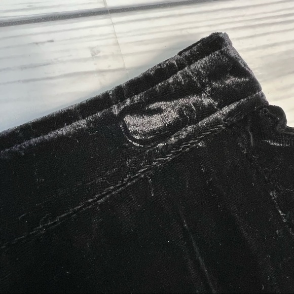 Free People Dance The Night Away black velvet skort size 12 - Picture 10 of 16